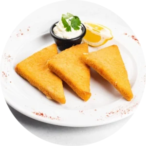 Pohovani kačkavalj sa Tzatziki salatom